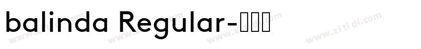 balinda Regular字体转换